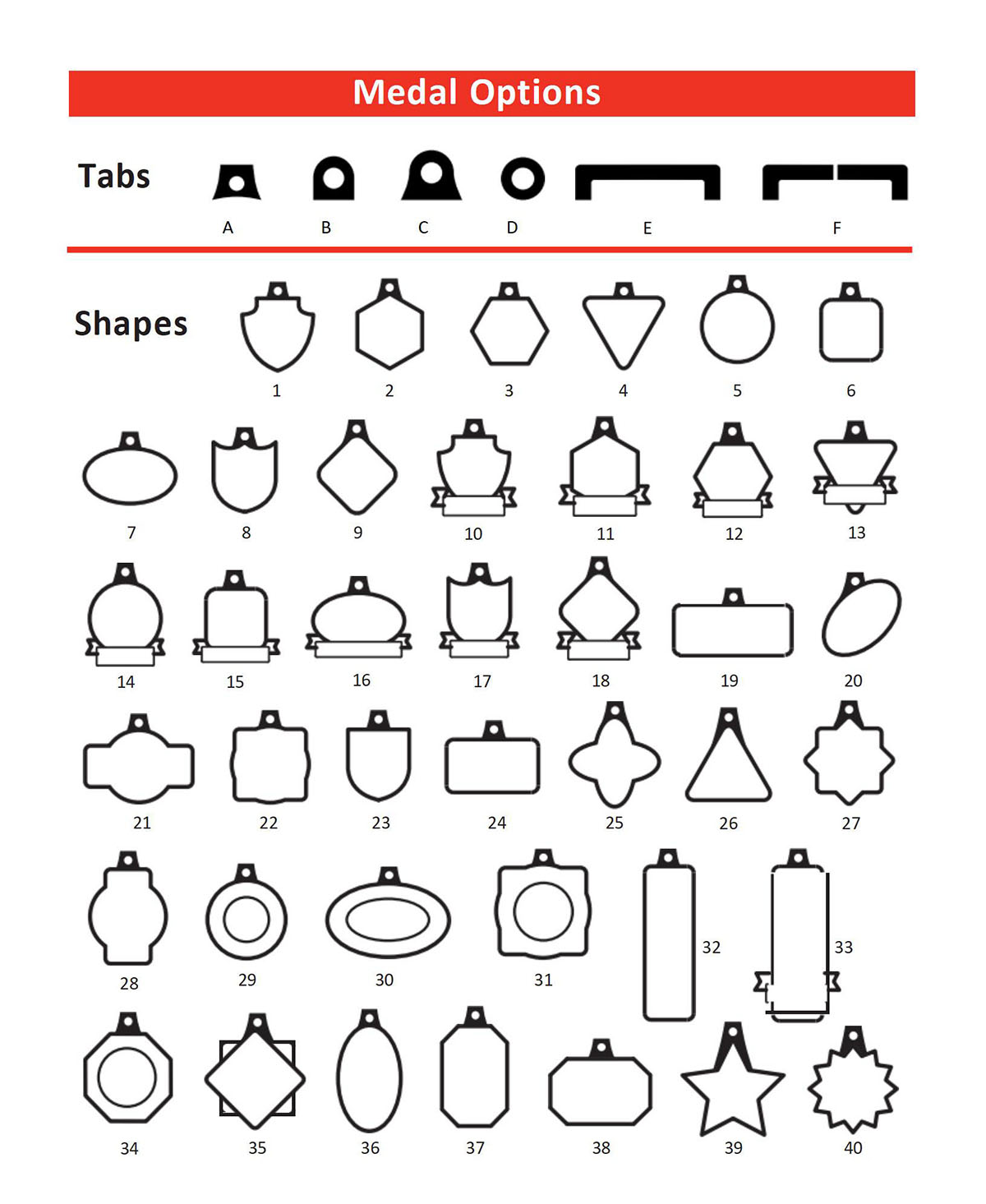 Medal options