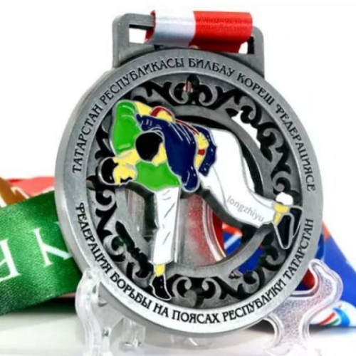 enamel glittering marathons running medal