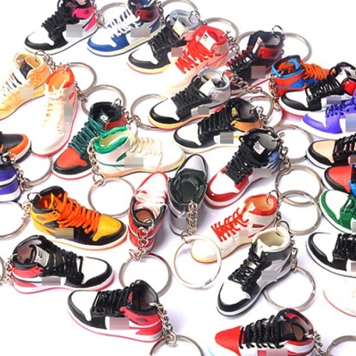 wholesale famous brands mini sneaker keychain with box and bag