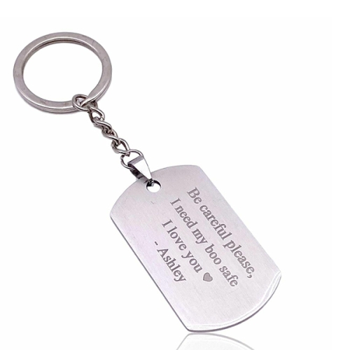 Custom Shaped  Steelless silver Plated Keychain