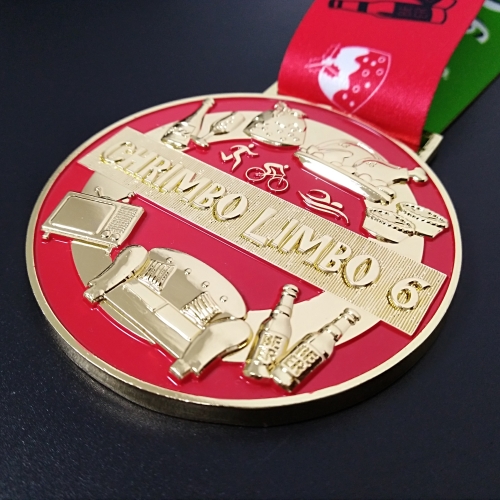 Design Your Own Luxury Custom Gold Award Marathon Running Custom Metal Sport Medal