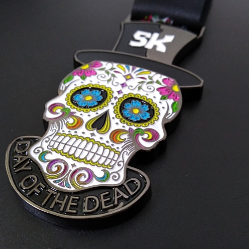 Custom Soft Enamel Die Casting Zinc Alloy Gold Silver Bronze Sports Medals