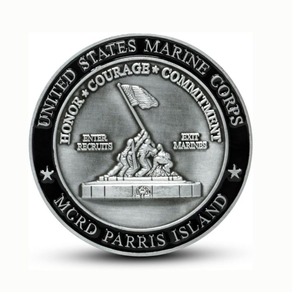 USMC Marine Corps Recruit Depot Parris Island Challenge Coin