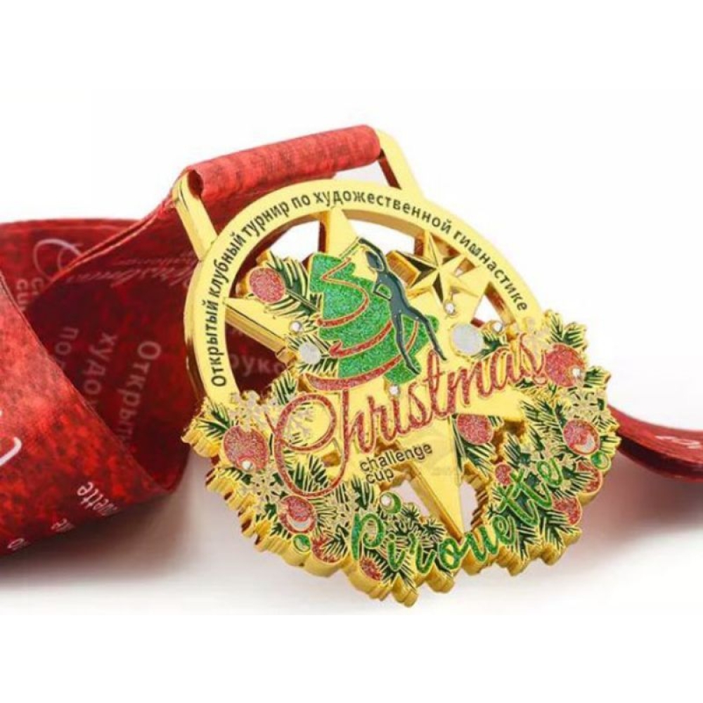 Custom Sport medal with Ribbons factory Direct sale