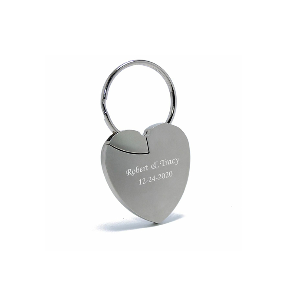 Top Quality Personalized Heart Shaped Locket Keychain