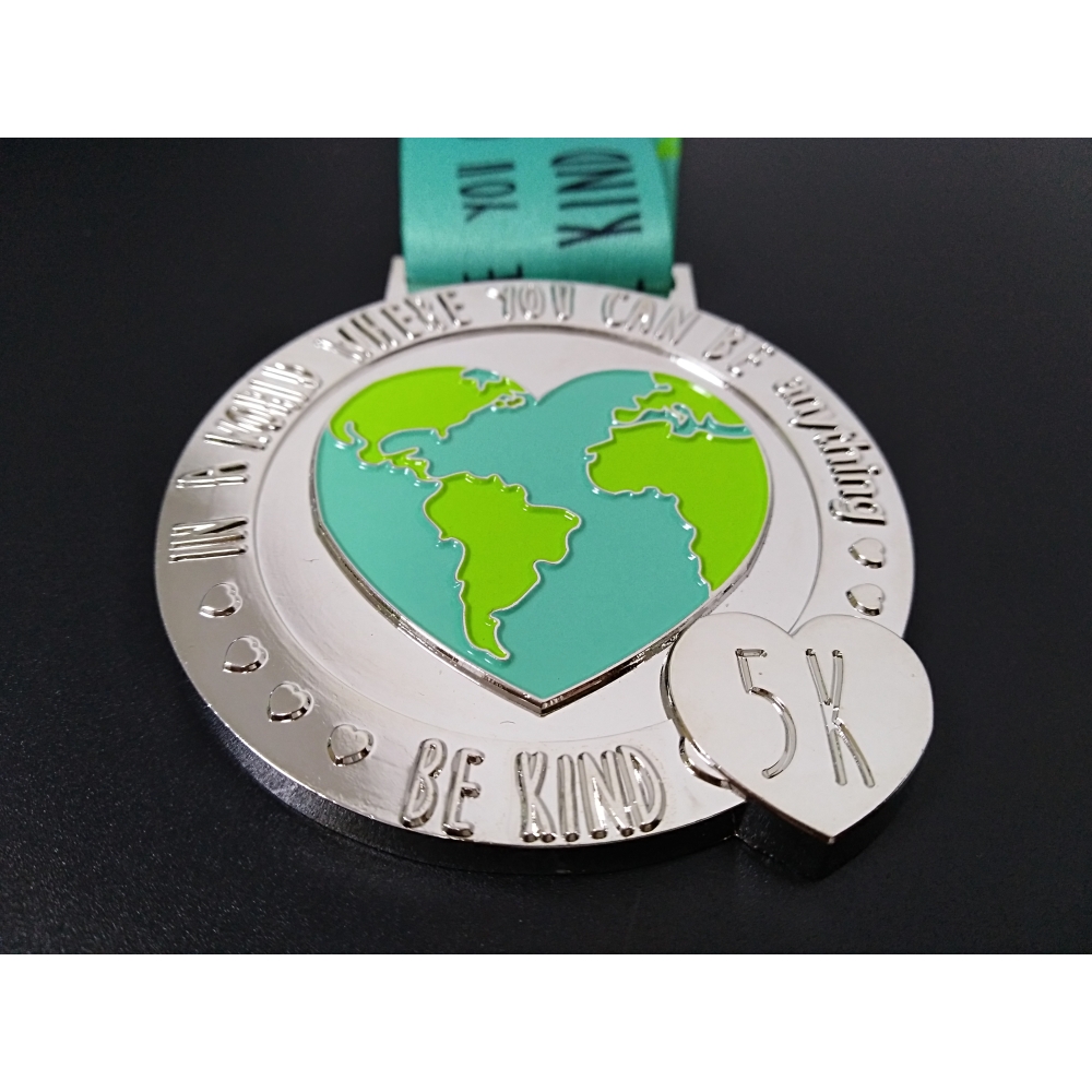 Custom Design  Metal Soft Enamel Brand  Logo UV Printing Rhinestone Medal