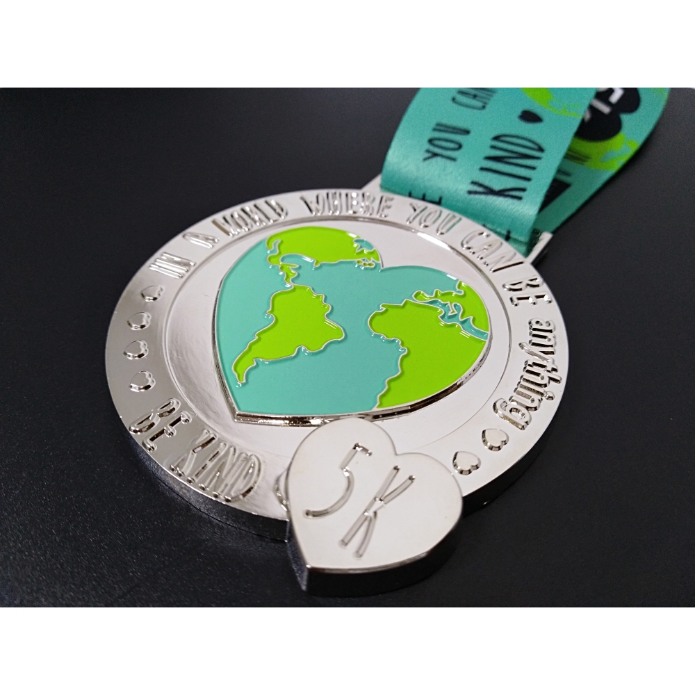 Custom Design  Metal Soft Enamel Brand  Logo UV Printing Rhinestone Medal