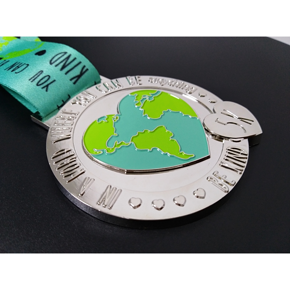 Custom Design  Metal Soft Enamel Brand  Logo UV Printing Rhinestone Medal