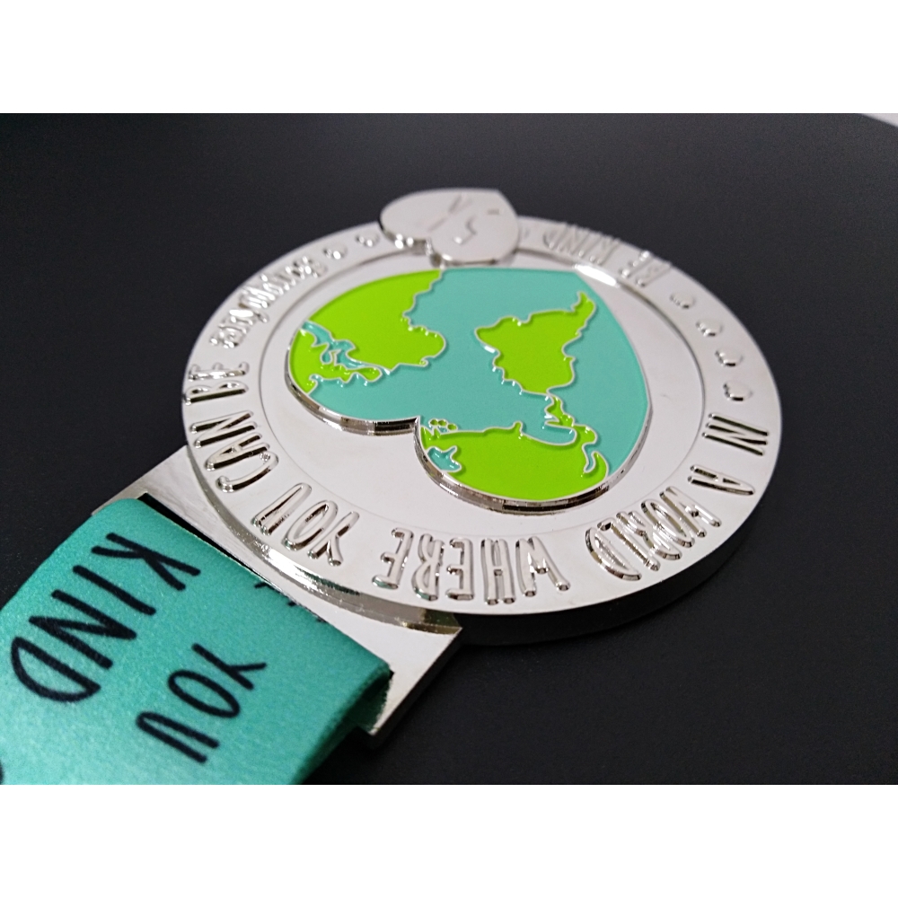 Custom Design  Metal Soft Enamel Brand  Logo UV Printing Rhinestone Medal