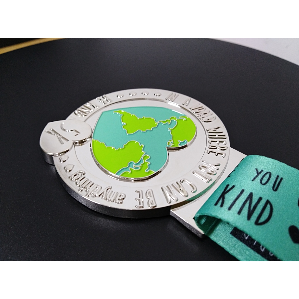 Custom Design  Metal Soft Enamel Brand  Logo UV Printing Rhinestone Medal