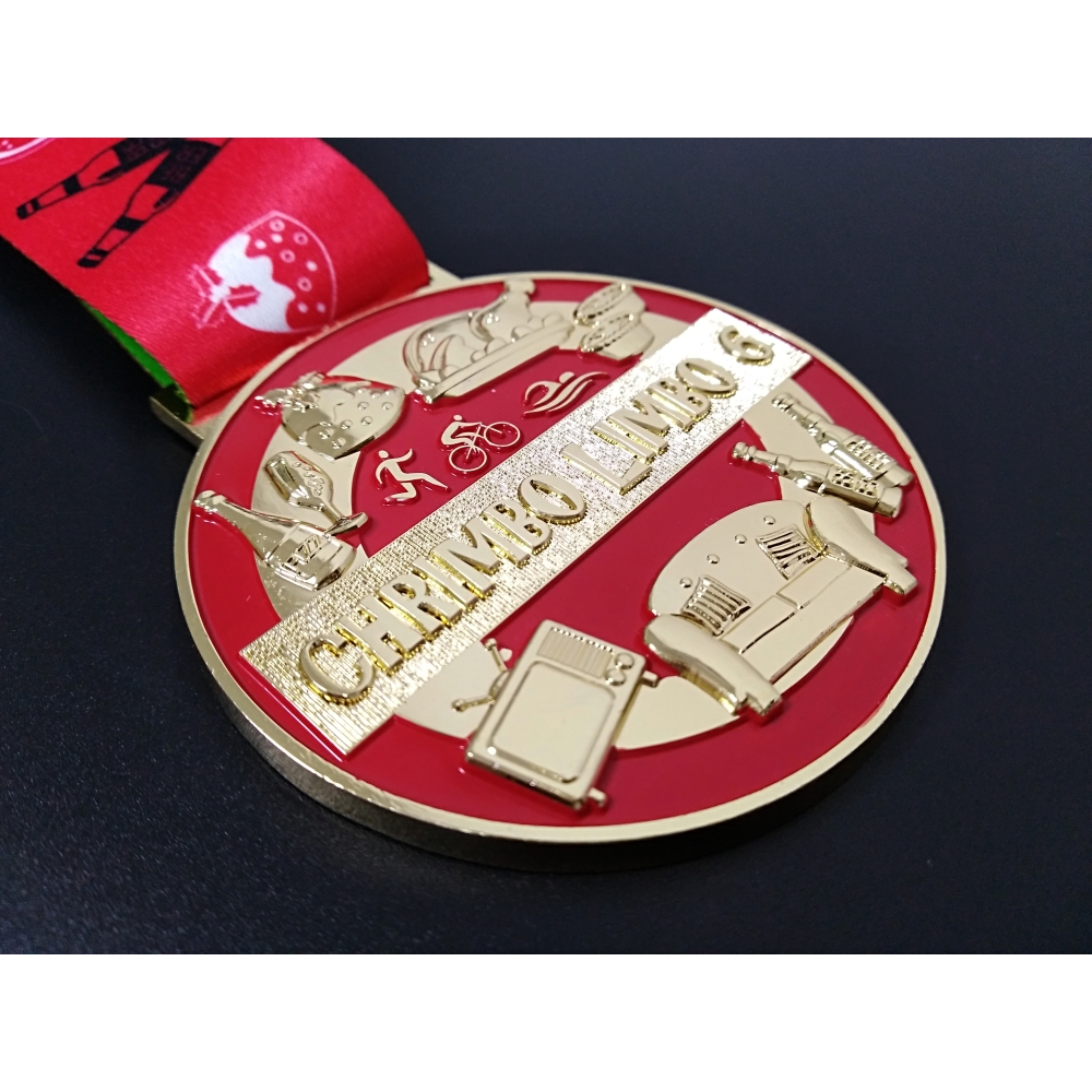 Design Your Own Luxury Custom Gold Award Marathon Running Custom Metal Sport Medal