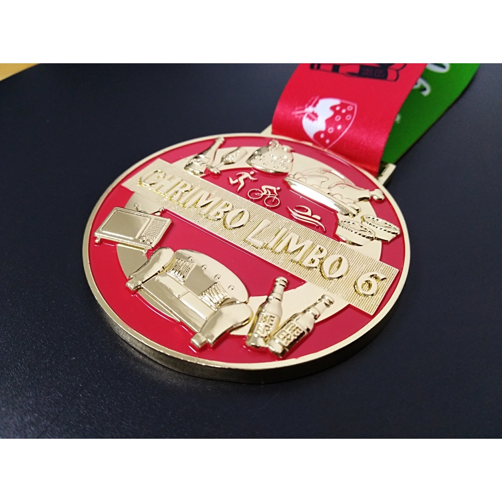 Design Your Own Luxury Custom Gold Award Marathon Running Custom Metal Sport Medal