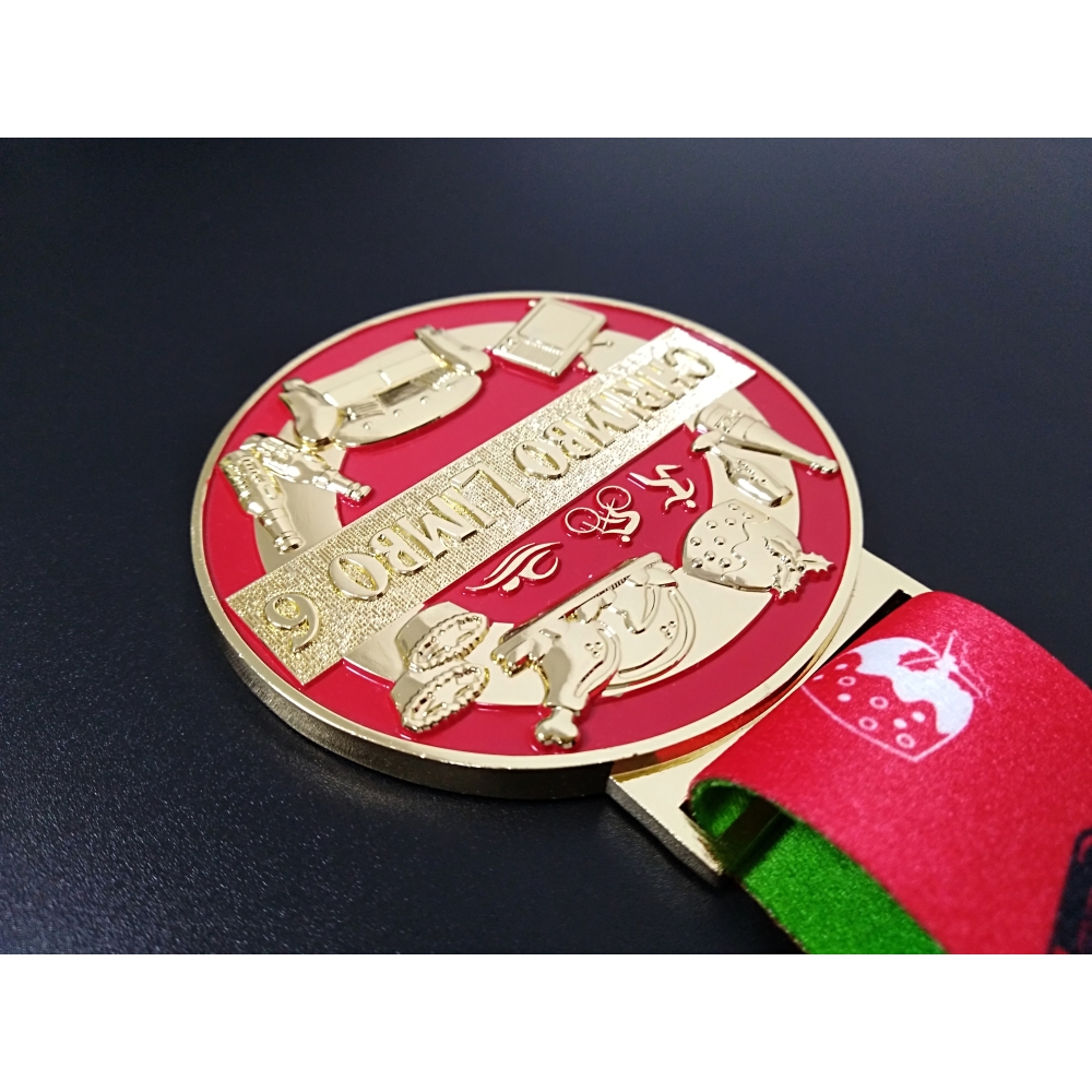 Design Your Own Luxury Custom Gold Award Marathon Running Custom Metal Sport Medal